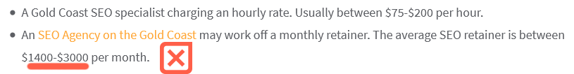 High Monthly SEO Fees Gold Coast 