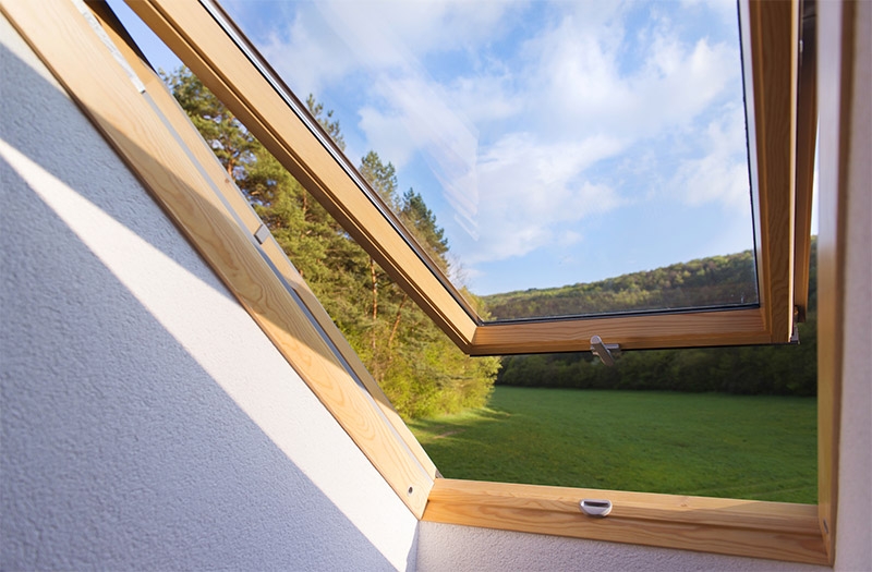 Skylight in a house